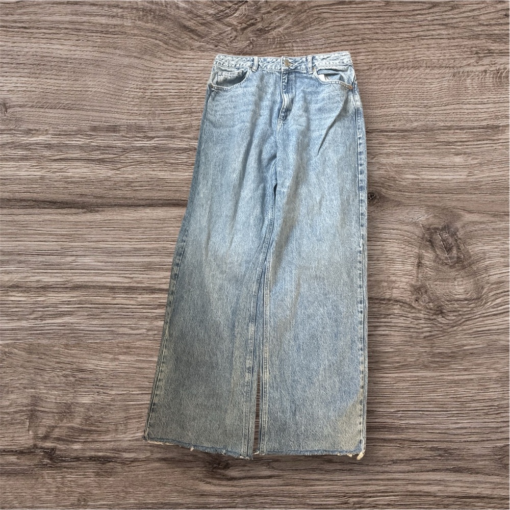 Garage Light Blue Wide-Leg Jeans